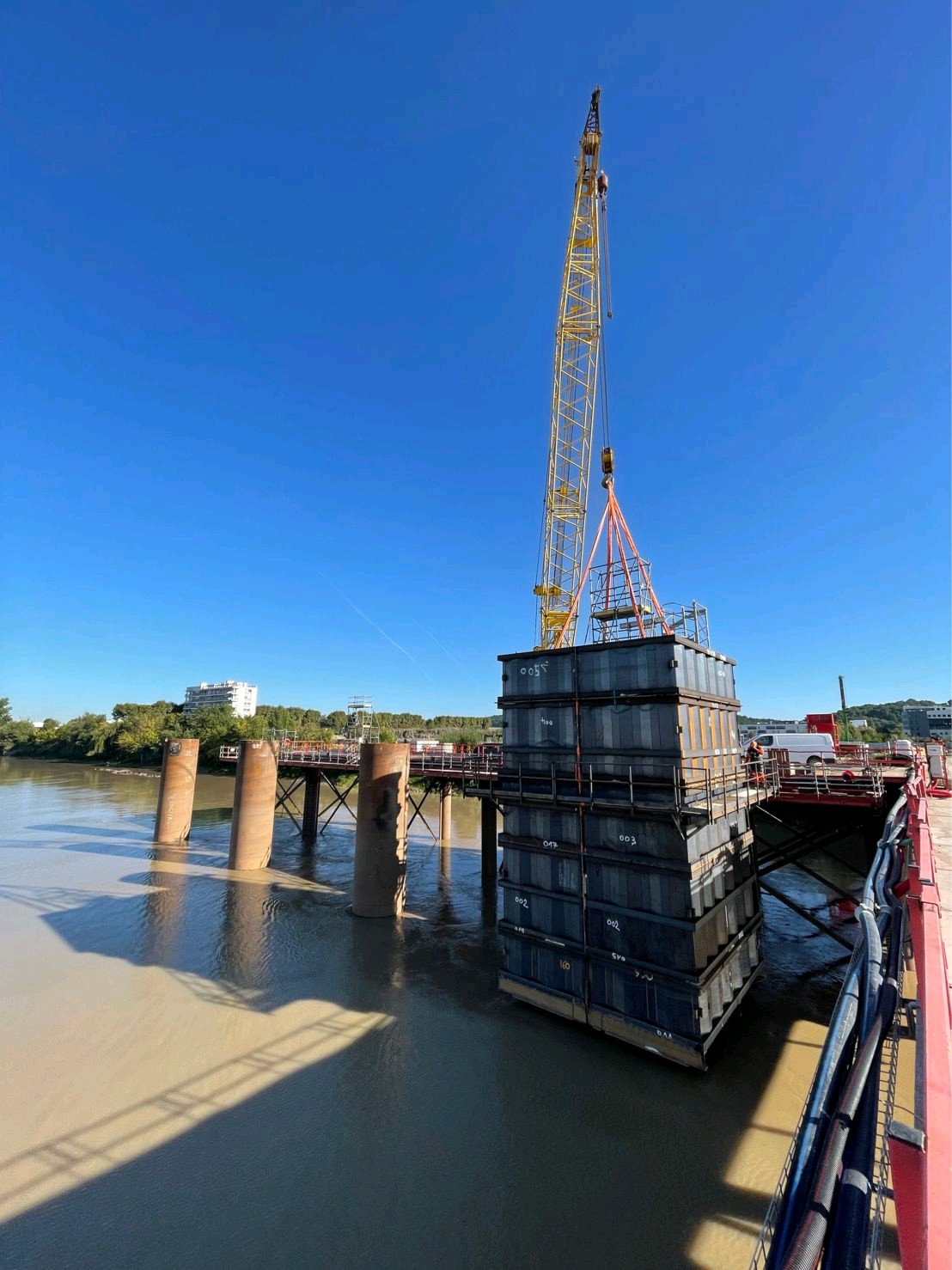 CAISSON BOUYGUES TP - PONT SIMONE VEIL BORDEAUX